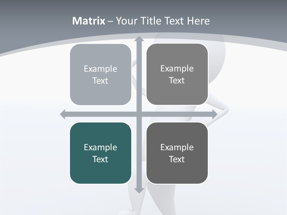 One White Leather PowerPoint Template