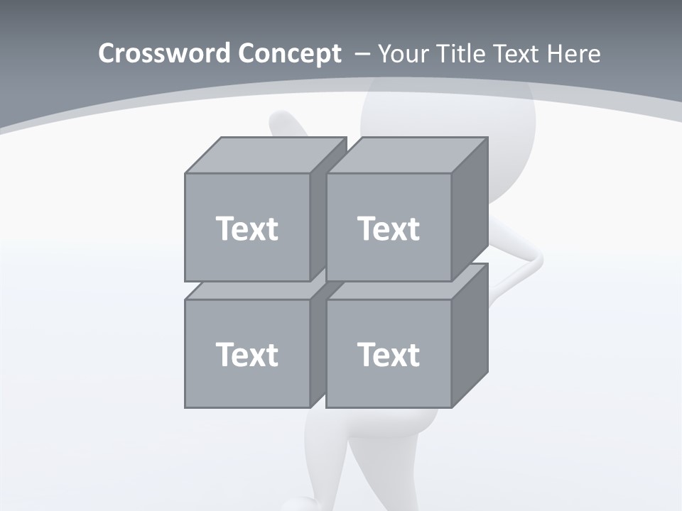 One White Leather PowerPoint Template