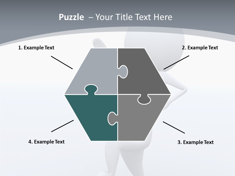 One White Leather PowerPoint Template