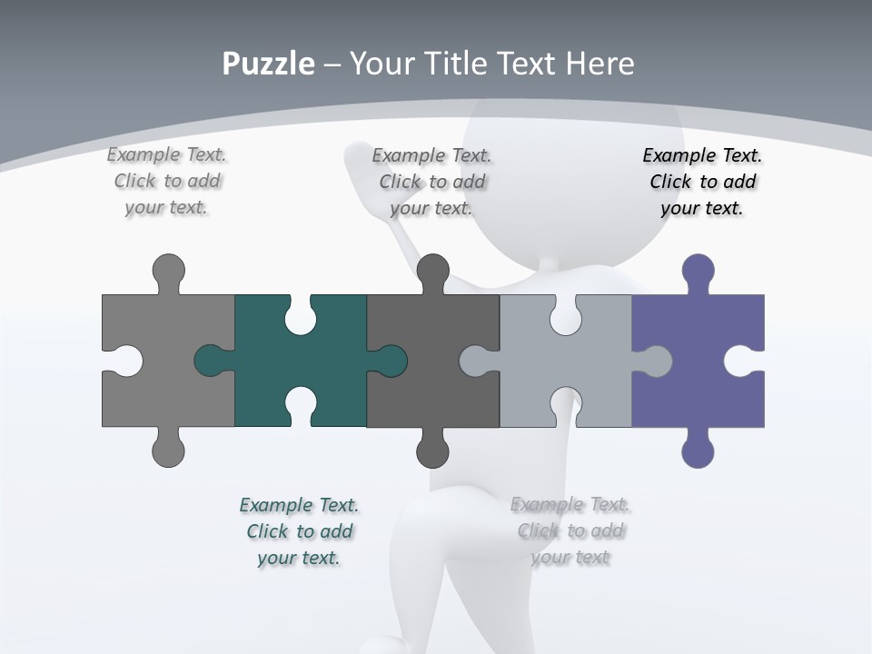 One White Leather PowerPoint Template