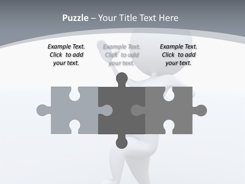 One White Leather PowerPoint Template