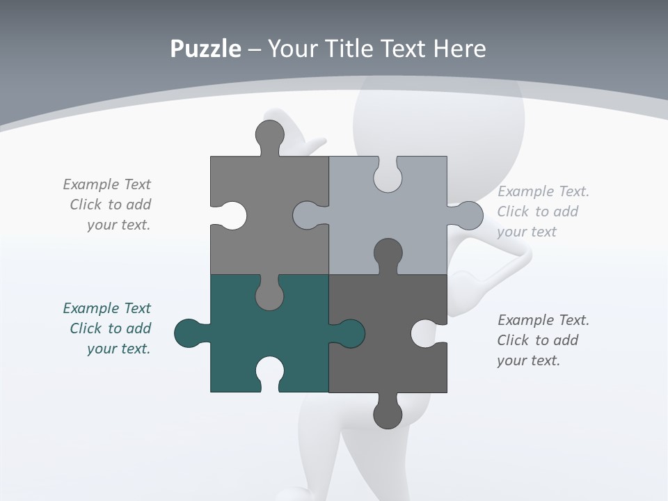 One White Leather PowerPoint Template