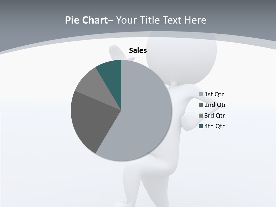 One White Leather PowerPoint Template