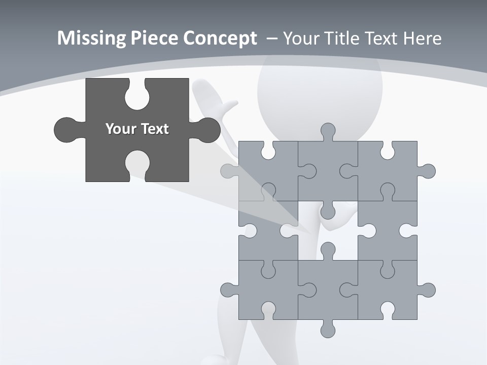 One White Leather PowerPoint Template