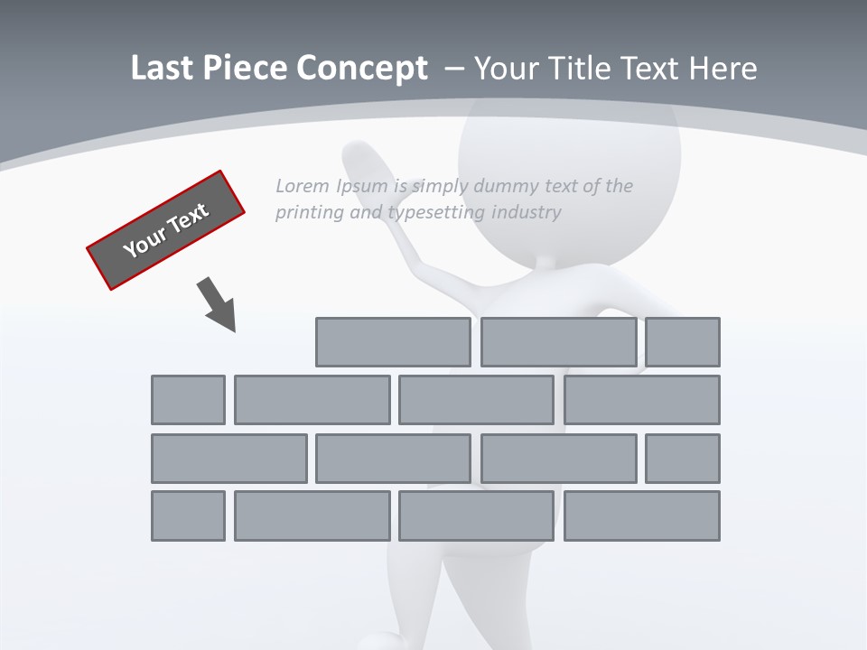 One White Leather PowerPoint Template
