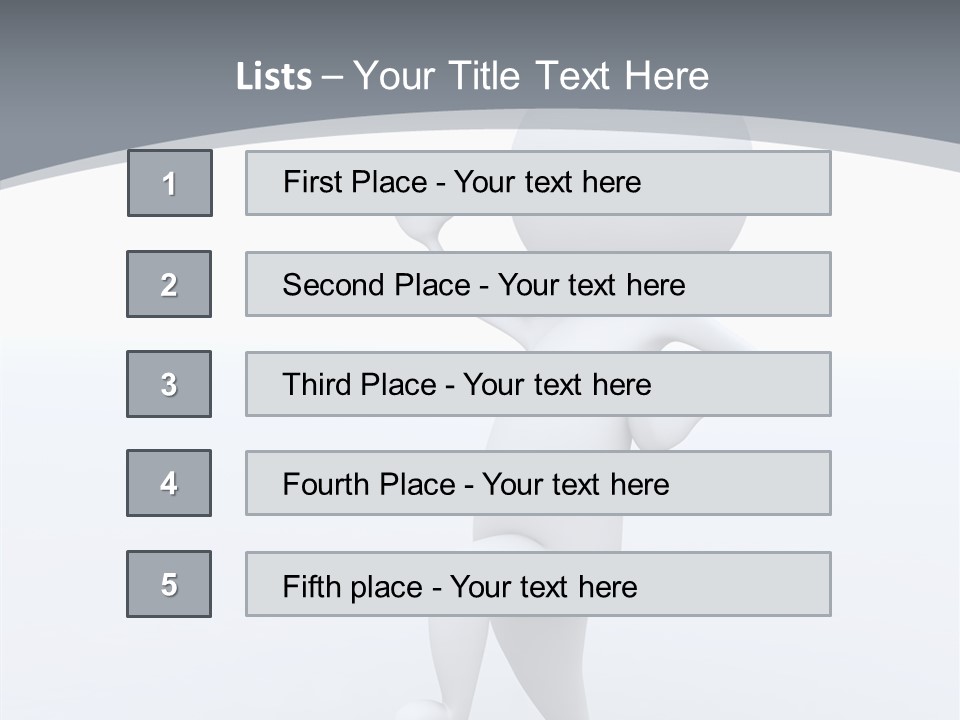 One White Leather PowerPoint Template