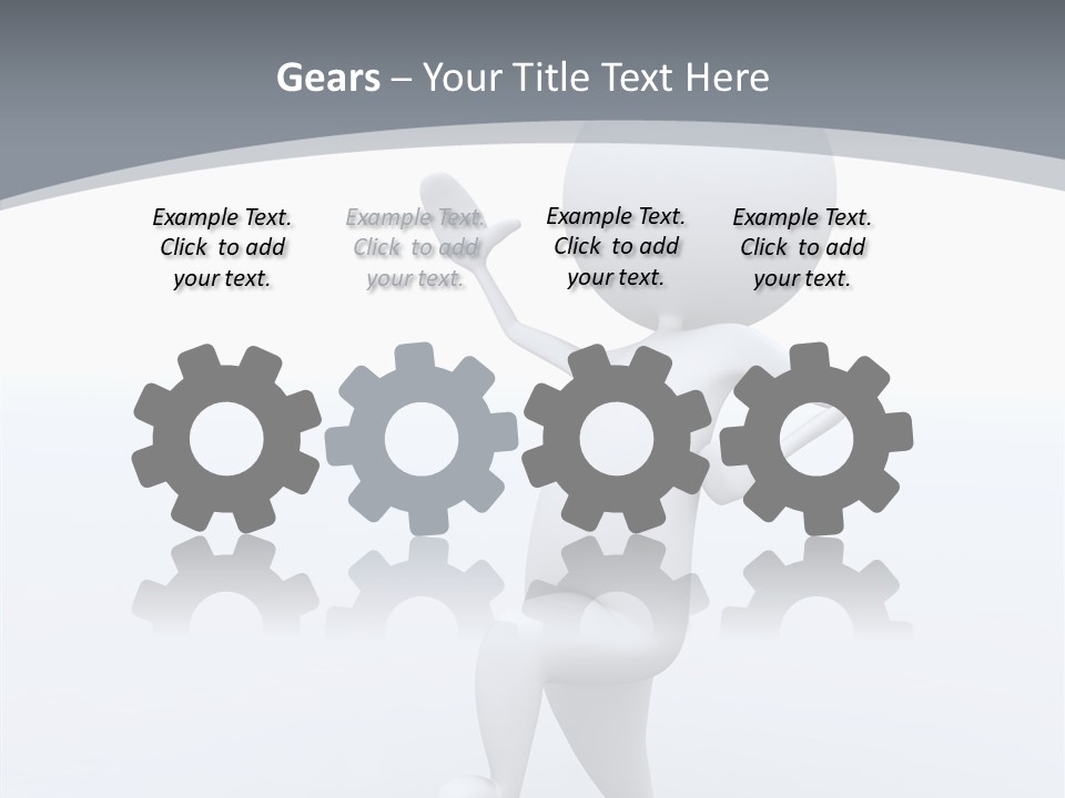 One White Leather PowerPoint Template