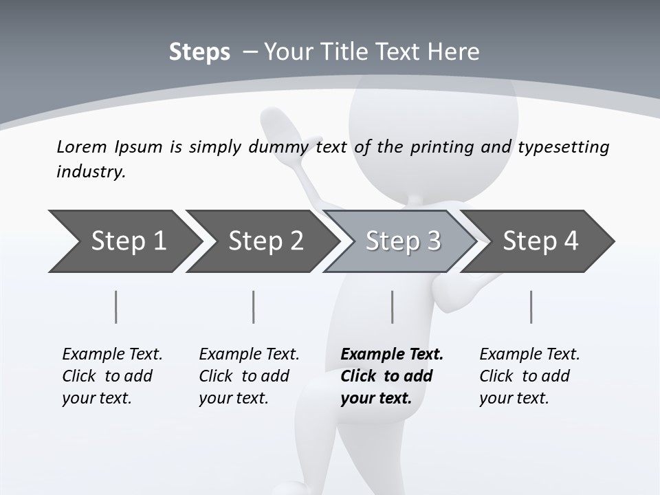 One White Leather PowerPoint Template