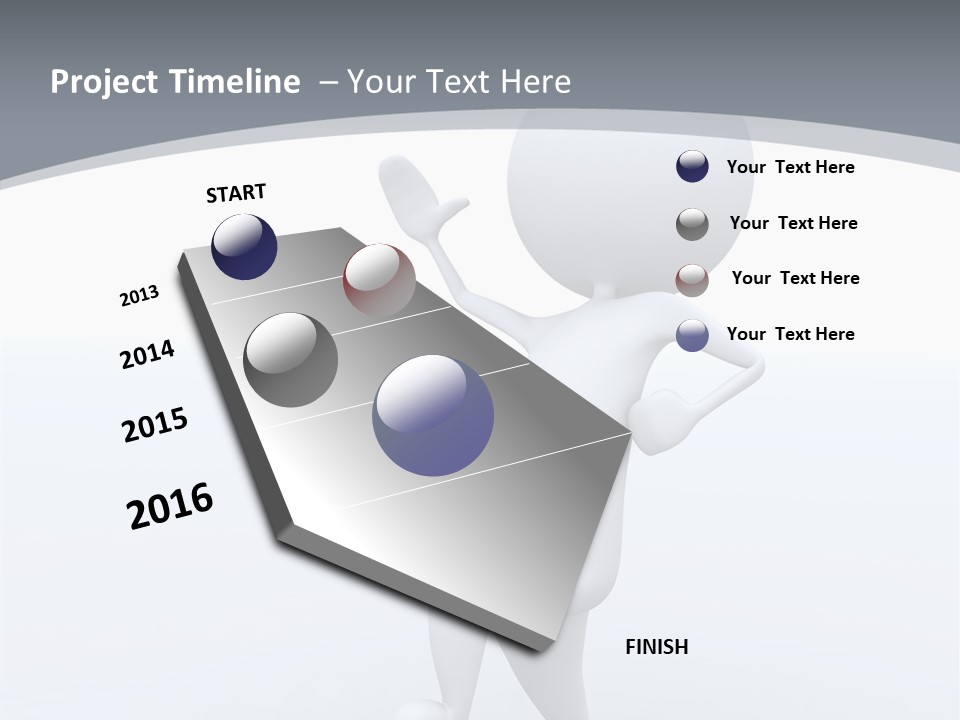 One White Leather PowerPoint Template