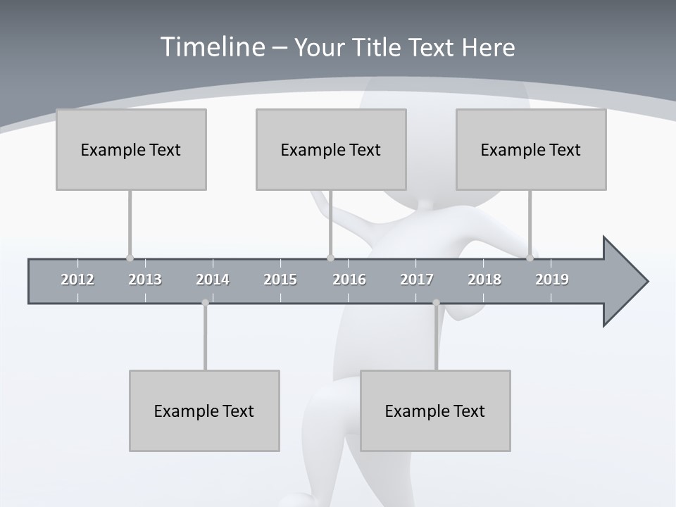 One White Leather PowerPoint Template