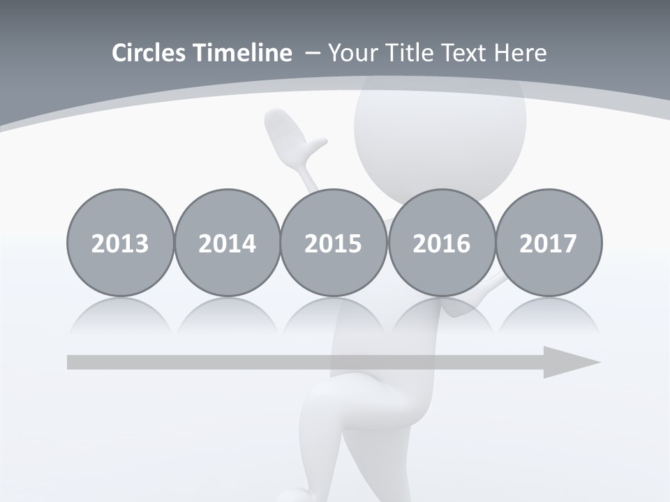 One White Leather PowerPoint Template