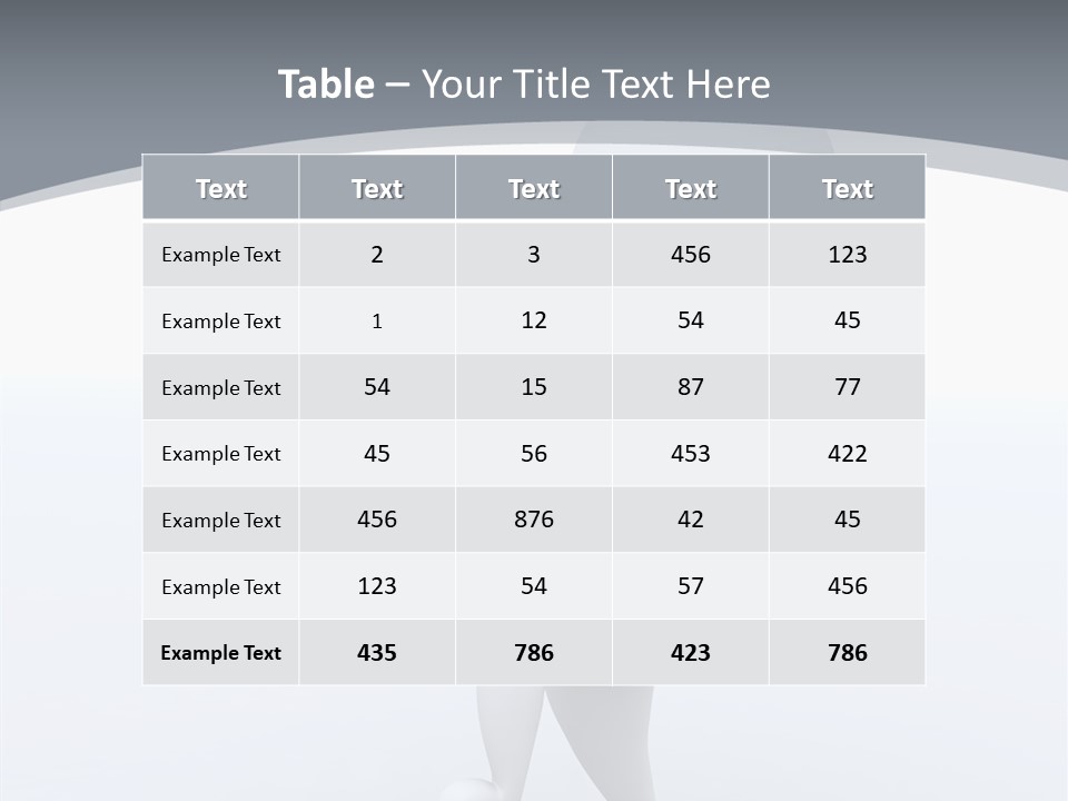 One White Leather PowerPoint Template