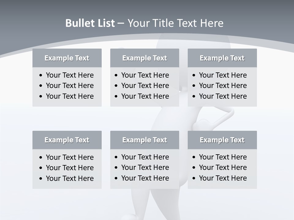 One White Leather PowerPoint Template