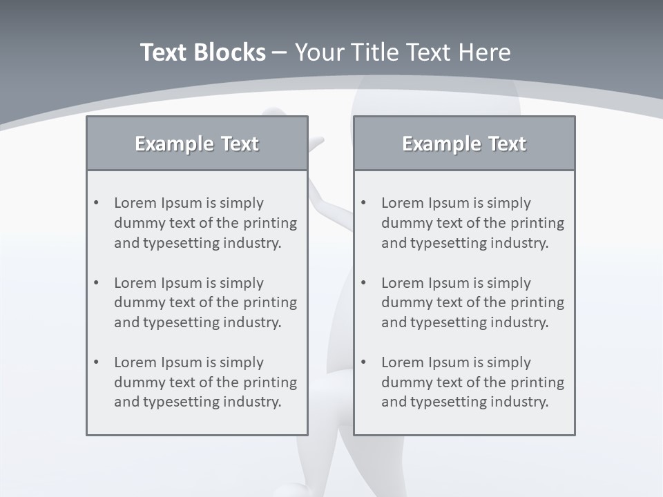 One White Leather PowerPoint Template