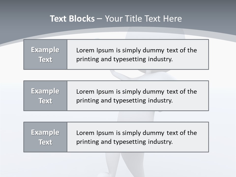 One White Leather PowerPoint Template