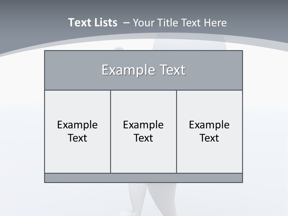 One White Leather PowerPoint Template