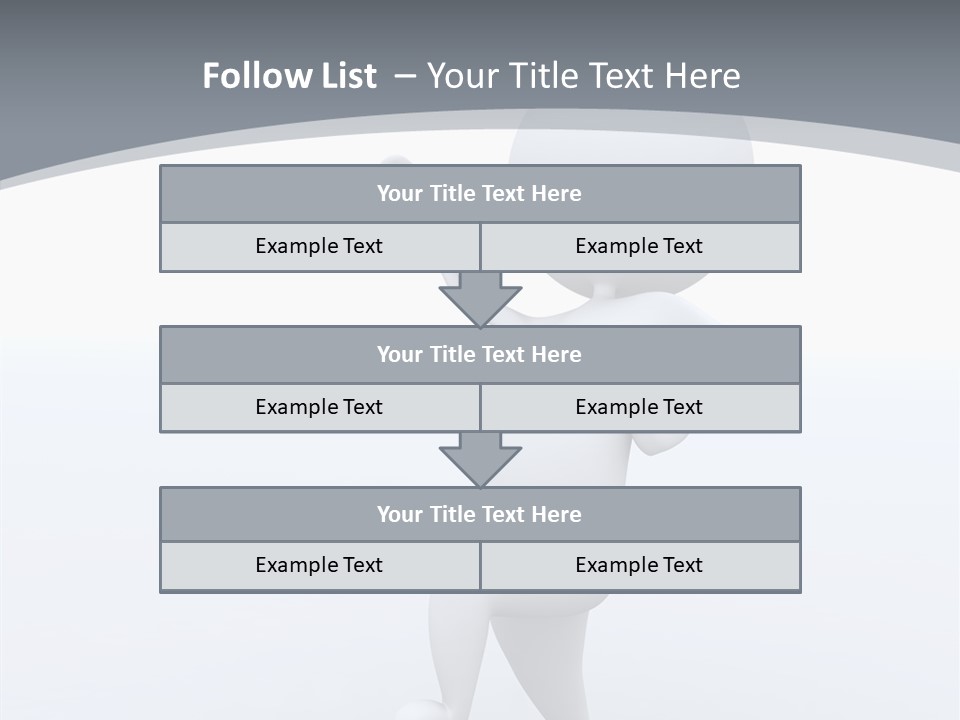 One White Leather PowerPoint Template