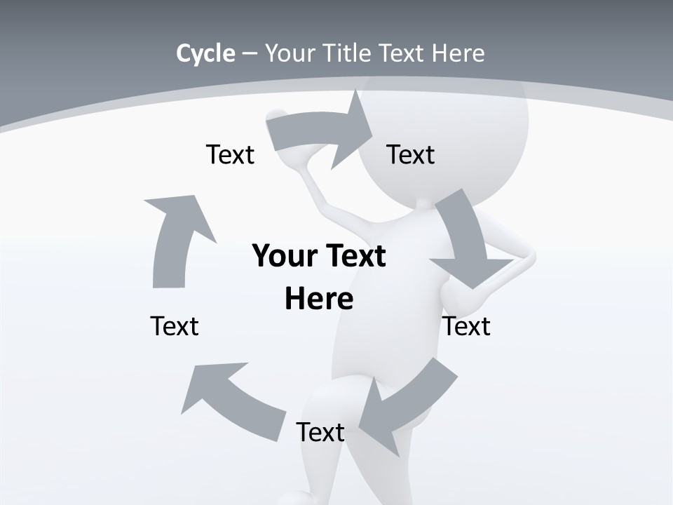 One White Leather PowerPoint Template