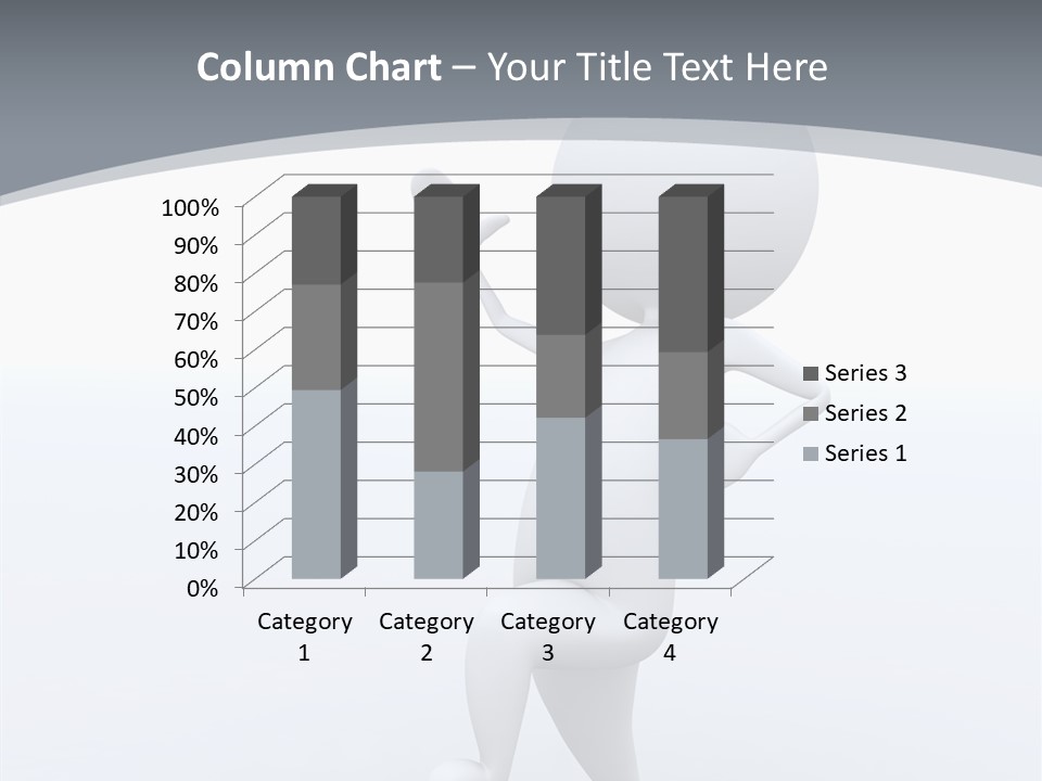 One White Leather PowerPoint Template