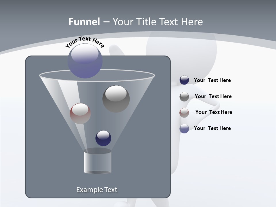 One White Leather PowerPoint Template