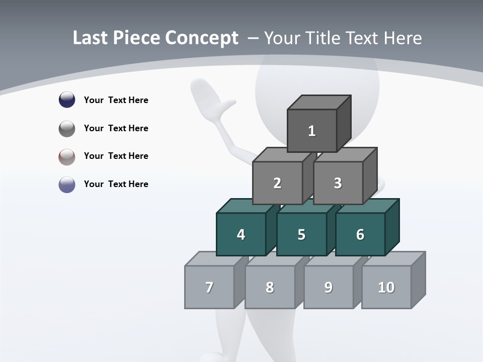 One White Leather PowerPoint Template