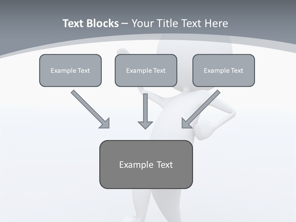 One White Leather PowerPoint Template