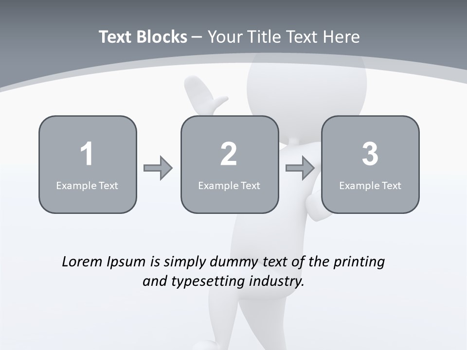 One White Leather PowerPoint Template