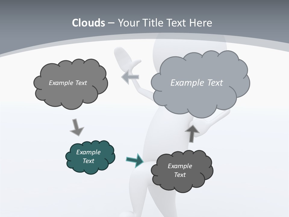 One White Leather PowerPoint Template
