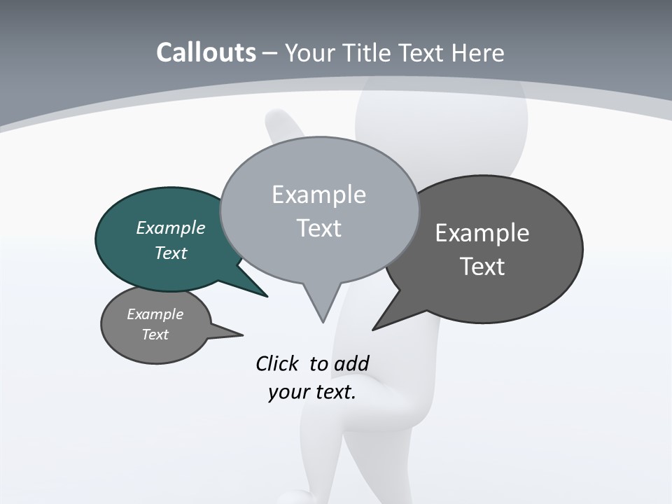 One White Leather PowerPoint Template