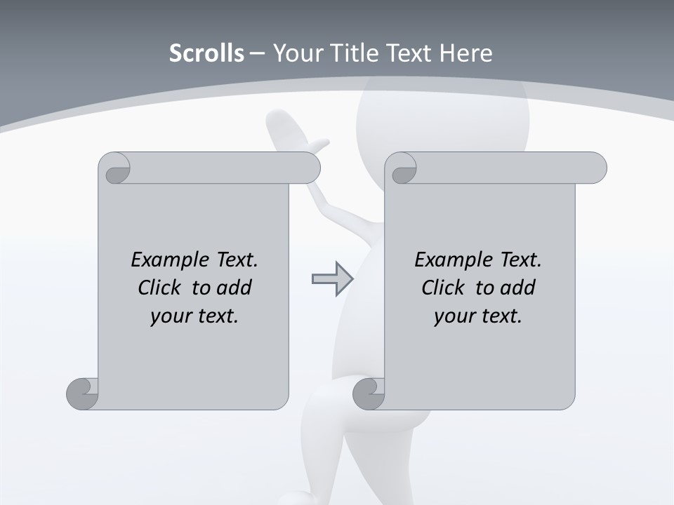 One White Leather PowerPoint Template