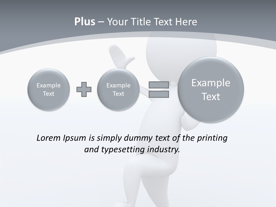 One White Leather PowerPoint Template