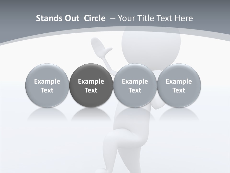 One White Leather PowerPoint Template