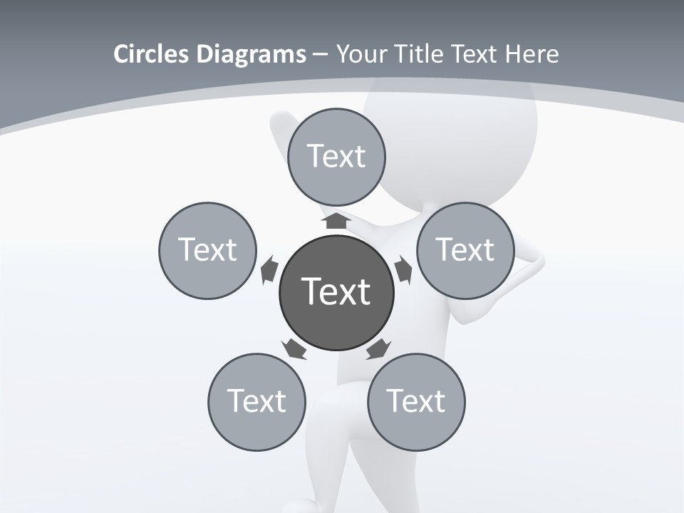 One White Leather PowerPoint Template