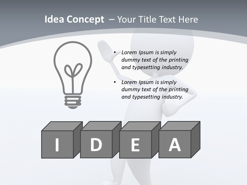 One White Leather PowerPoint Template