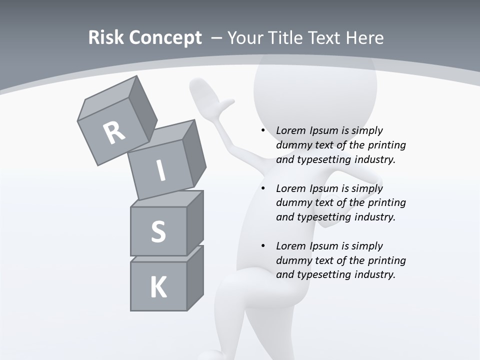 One White Leather PowerPoint Template