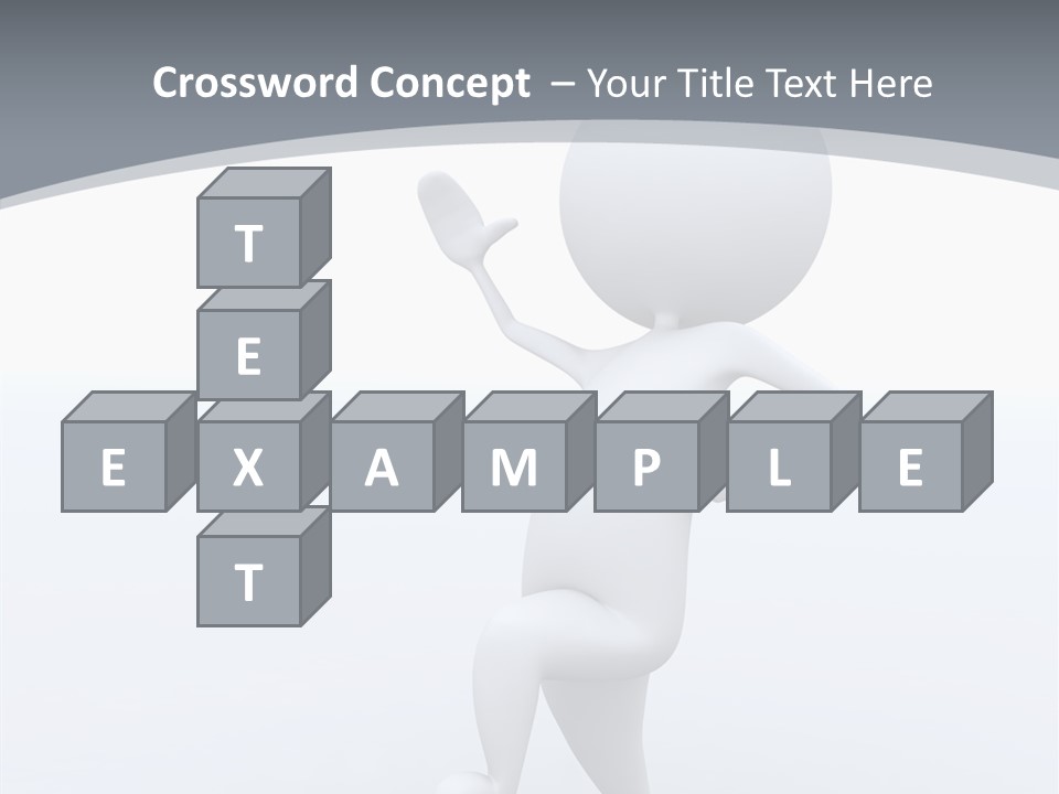 One White Leather PowerPoint Template