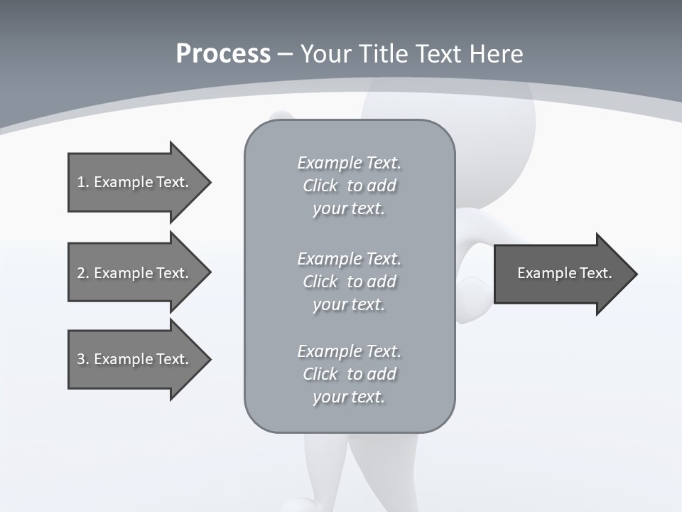 One White Leather PowerPoint Template