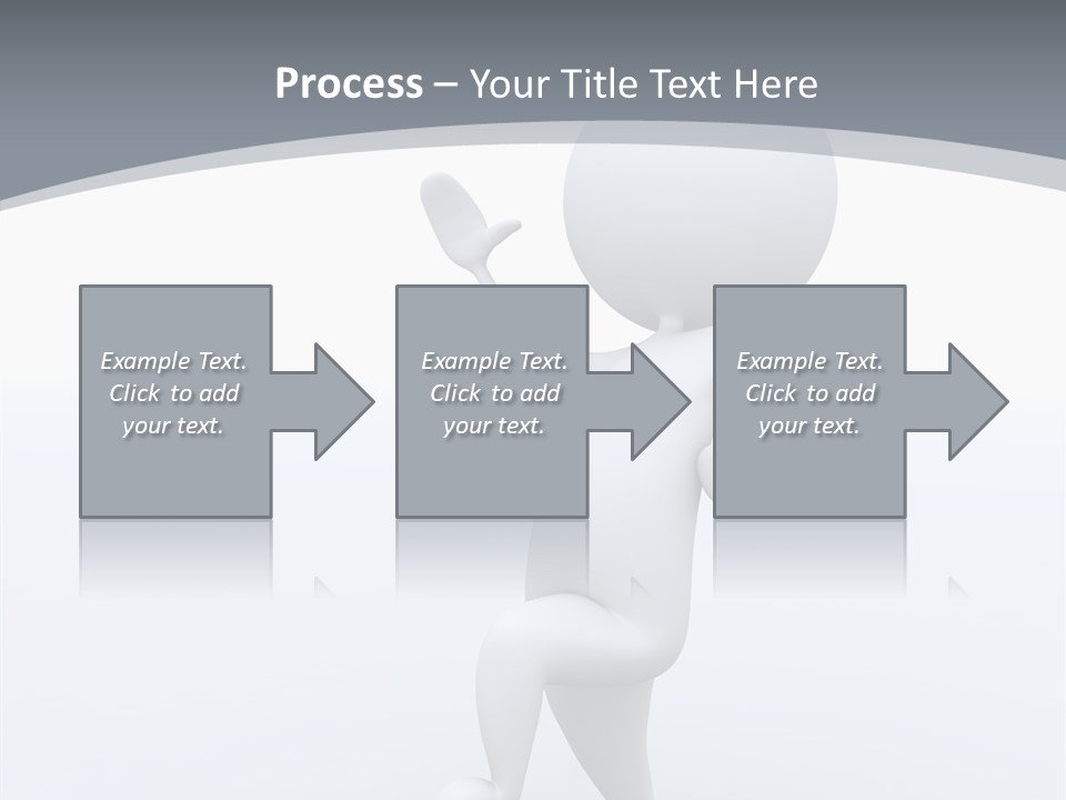 One White Leather PowerPoint Template