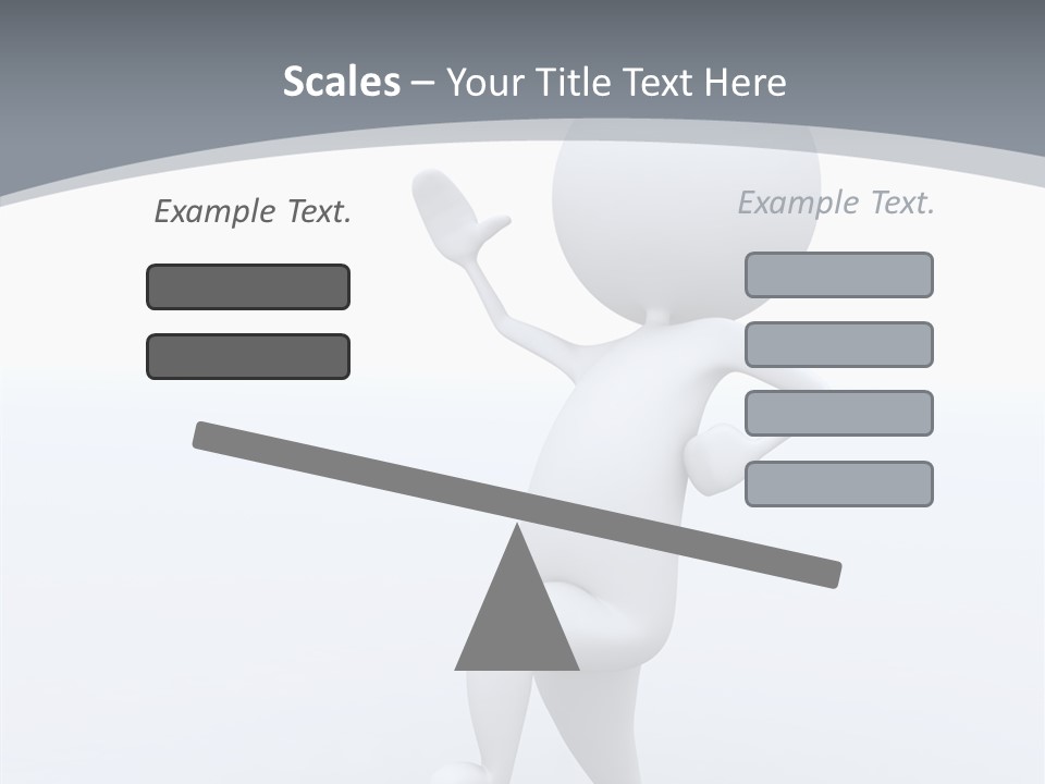 One White Leather PowerPoint Template