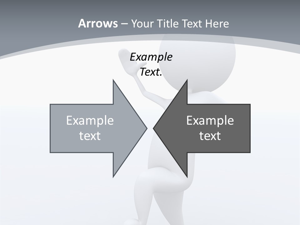 One White Leather PowerPoint Template