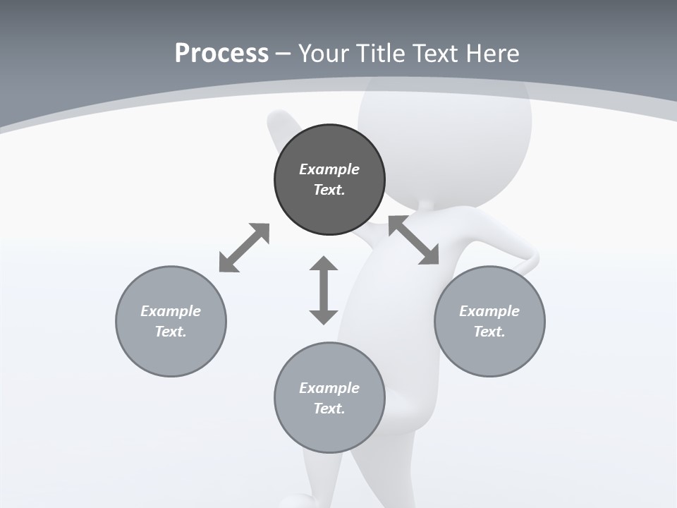 One White Leather PowerPoint Template