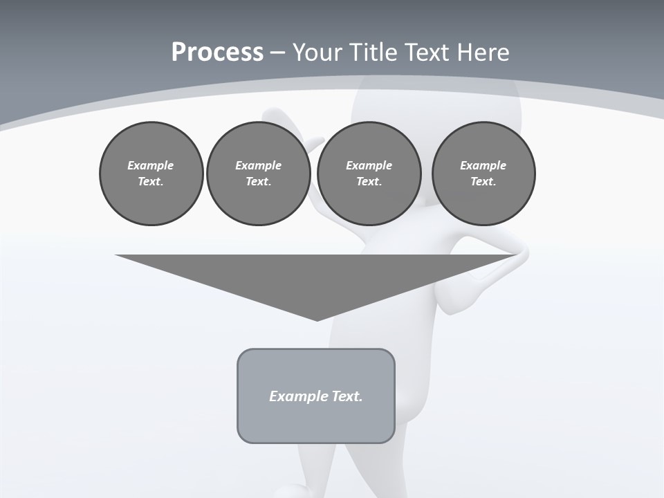 One White Leather PowerPoint Template