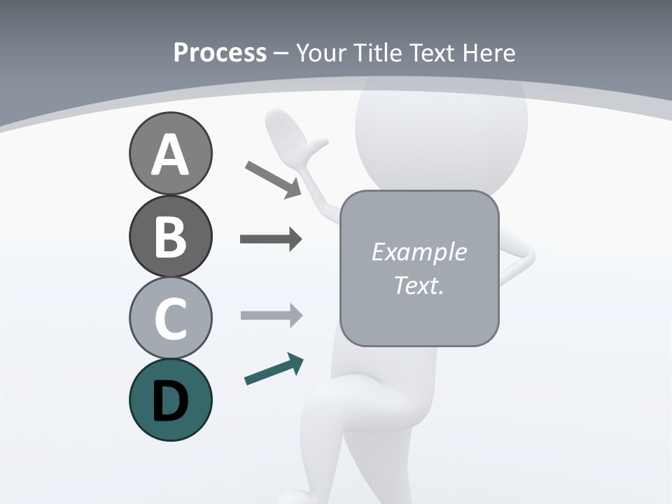 One White Leather PowerPoint Template