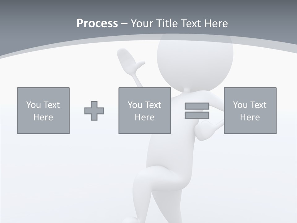 One White Leather PowerPoint Template
