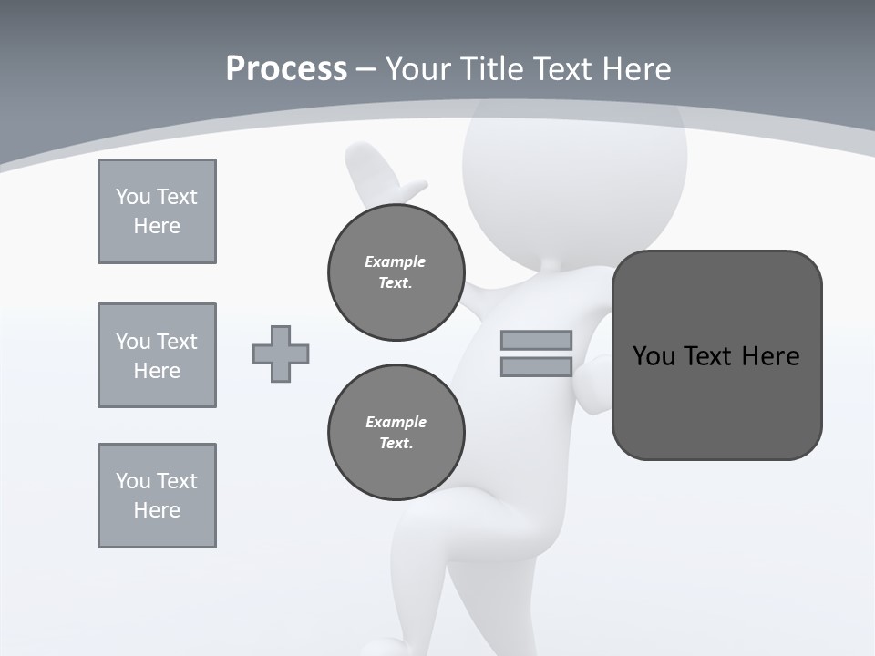 One White Leather PowerPoint Template