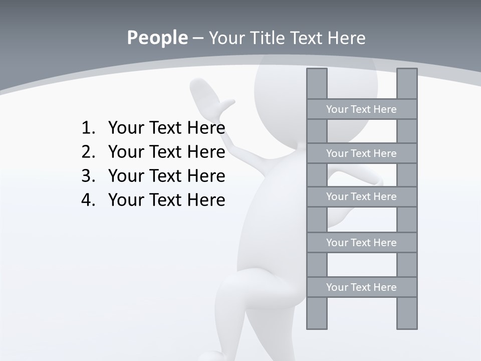 One White Leather PowerPoint Template