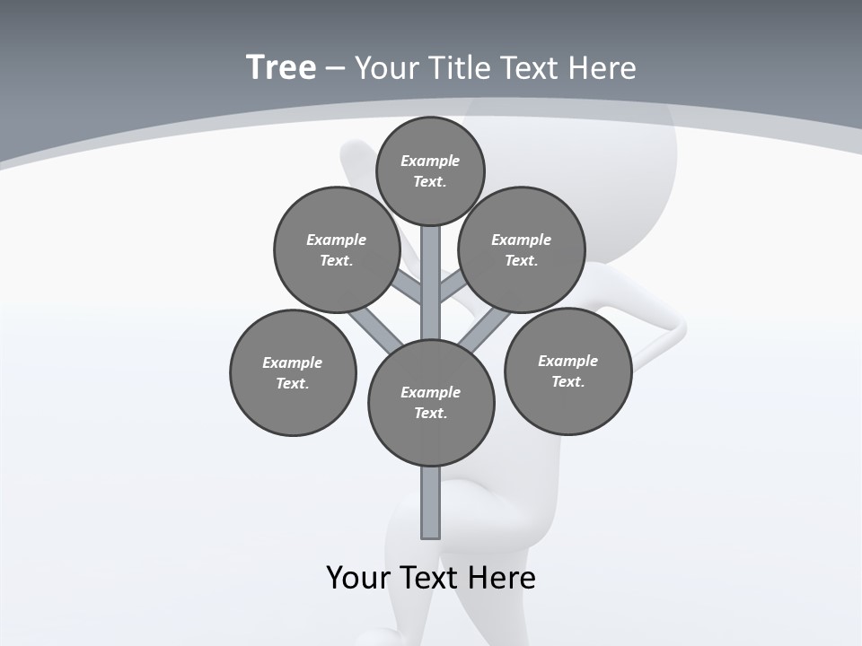 One White Leather PowerPoint Template