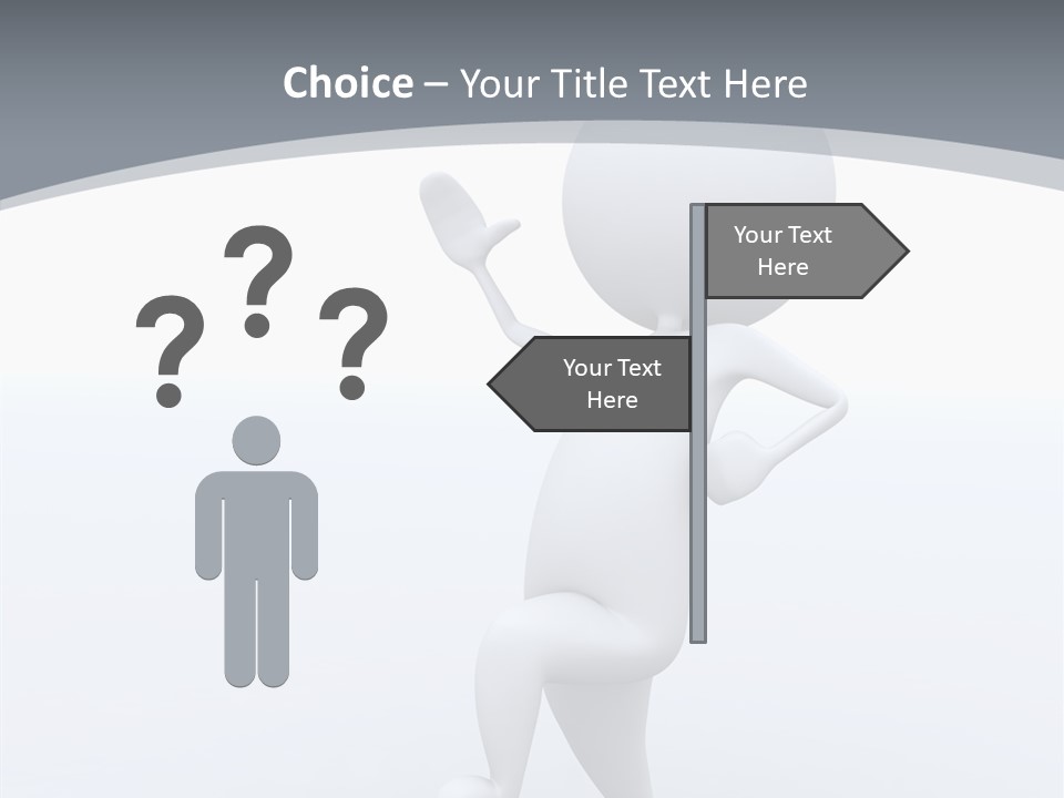 One White Leather PowerPoint Template