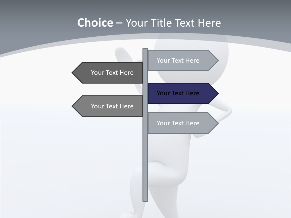 One White Leather PowerPoint Template