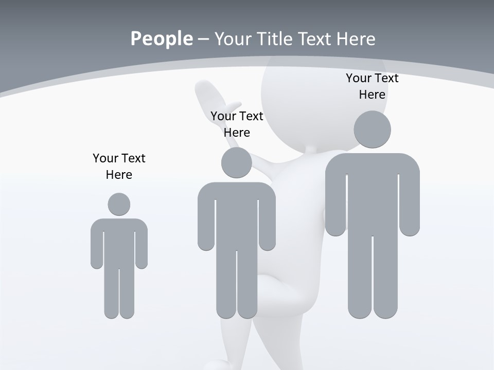 One White Leather PowerPoint Template